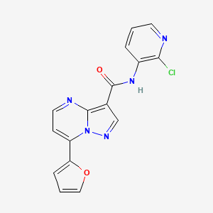 N-(2-CHLORO-3-PYRIDYL)-7-(2-FURYL)PYRAZOLO[1,5-A]PYRIMIDINE-3-CARBOXAMIDE