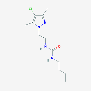 N-butyl-N'-[2-(4-chloro-3,5-dimethyl-1H-pyrazol-1-yl)ethyl]urea