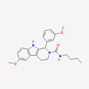 N-butyl-6-methoxy-1-(3-methoxyphenyl)-1,3,4,9-tetrahydro-2H-beta-carboline-2-carboxamide