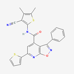 N~4~-(3-CYANO-4,5-DIMETHYL-2-THIENYL)-3-PHENYL-6-(2-THIENYL)ISOXAZOLO[5,4-B]PYRIDINE-4-CARBOXAMIDE