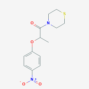 2-(4-NITROPHENOXY)-1-(1,4-THIAZINAN-4-YL)-1-PROPANONE