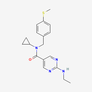 N-cyclopropyl-2-(ethylamino)-N-[4-(methylthio)benzyl]pyrimidine-5-carboxamide