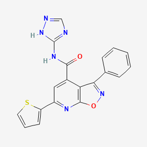 3-PHENYL-6-(2-THIENYL)-N-(1H-1,2,4-TRIAZOL-3-YL)ISOXAZOLO[5,4-B]PYRIDINE-4-CARBOXAMIDE