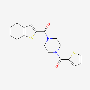 4,5,6,7-TETRAHYDRO-1-BENZOTHIOPHEN-2-YL[4-(2-THIENYLCARBONYL)PIPERAZINO]METHANONE