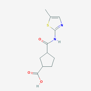 3-{[(5-methyl-1,3-thiazol-2-yl)amino]carbonyl}cyclopentanecarboxylic acid