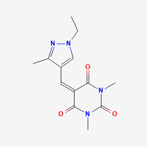 5-[(1-ethyl-3-methyl-1H-pyrazol-4-yl)methylene]-1,3-dimethyl-2,4,6(1H,3H,5H)-pyrimidinetrione