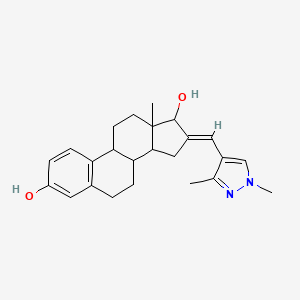 16-[(1,3-dimethyl-1H-pyrazol-4-yl)methylene]estra-1,3,5(10)-triene-3,17-diol