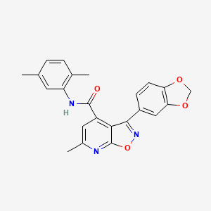 3-(1,3-benzodioxol-5-yl)-N-(2,5-dimethylphenyl)-6-methylisoxazolo[5,4-b]pyridine-4-carboxamide