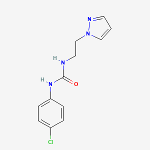 N-(4-chlorophenyl)-N'-[2-(1H-pyrazol-1-yl)ethyl]urea