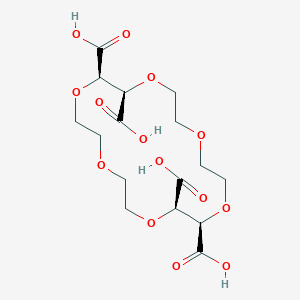 molecular formula C16H24O14 B043551 (2R,3R,11R,12R)-1,4,7,10,13,16-Hexaoxacyclooctadecane-2,3,11,12-tetracarboxylic acid CAS No. 61696-54-6