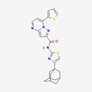 N~2~-[4-(1-ADAMANTYL)-1,3-THIAZOL-2-YL]-7-(2-THIENYL)PYRAZOLO[1,5-A]PYRIMIDINE-2-CARBOXAMIDE