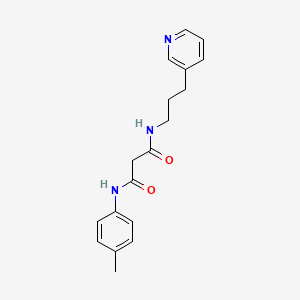 N-(4-methylphenyl)-N'-(3-pyridin-3-ylpropyl)malonamide