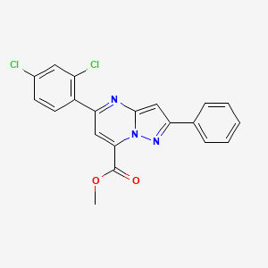 methyl 5-(2,4-dichlorophenyl)-2-phenylpyrazolo[1,5-a]pyrimidine-7-carboxylate