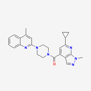 (6-CYCLOPROPYL-1-METHYL-1H-PYRAZOLO[3,4-B]PYRIDIN-4-YL)[4-(4-METHYL-2-QUINOLYL)PIPERAZINO]METHANONE