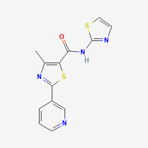 4-METHYL-2-(3-PYRIDYL)-N~5~-(1,3-THIAZOL-2-YL)-1,3-THIAZOLE-5-CARBOXAMIDE