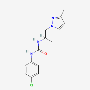 N-(4-chlorophenyl)-N'-[1-methyl-2-(3-methyl-1H-pyrazol-1-yl)ethyl]urea