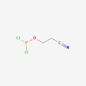 molecular formula C3H4Cl2NOP B043553 β-氰基乙基亚磷酸二氯 CAS No. 76101-30-9