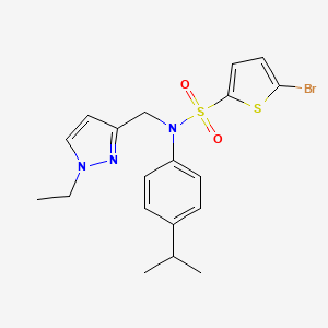 5-bromo-N-[(1-ethyl-1H-pyrazol-3-yl)methyl]-N-(4-isopropylphenyl)-2-thiophenesulfonamide