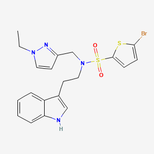 5-bromo-N-[(1-ethyl-1H-pyrazol-3-yl)methyl]-N-[2-(1H-indol-3-yl)ethyl]-2-thiophenesulfonamide