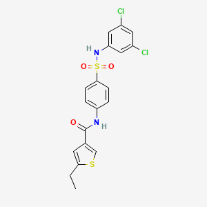 N-{4-[(3,5-DICHLOROANILINO)SULFONYL]PHENYL}-5-ETHYL-3-THIOPHENECARBOXAMIDE