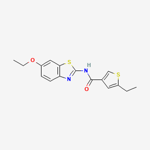 N-(6-ethoxy-1,3-benzothiazol-2-yl)-5-ethyl-3-thiophenecarboxamide