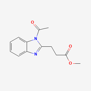 METHYL 3-(1-ACETYL-1H-1,3-BENZIMIDAZOL-2-YL)PROPANOATE