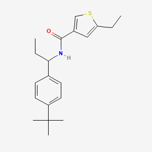 N-{1-[4-(TERT-BUTYL)PHENYL]PROPYL}-5-ETHYL-3-THIOPHENECARBOXAMIDE