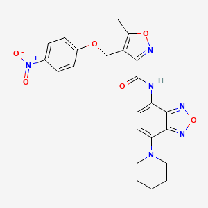 5-METHYL-4-[(4-NITROPHENOXY)METHYL]-N~3~-(7-PIPERIDINO-2,1,3-BENZOXADIAZOL-4-YL)-3-ISOXAZOLECARBOXAMIDE