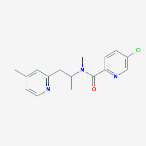 5-chloro-N-methyl-N-[1-methyl-2-(4-methylpyridin-2-yl)ethyl]pyridine-2-carboxamide