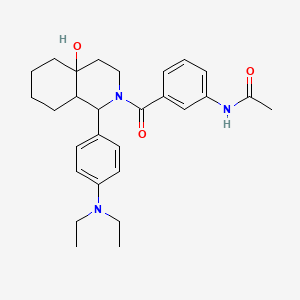 N-(3-{[1-[4-(diethylamino)phenyl]-4a-hydroxyoctahydro-2(1H)-isoquinolinyl]carbonyl}phenyl)acetamide