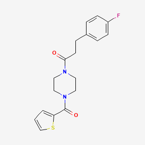 3-(4-FLUOROPHENYL)-1-[4-(2-THIENYLCARBONYL)PIPERAZINO]-1-PROPANONE