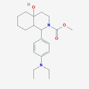 methyl 1-[4-(diethylamino)phenyl]-4a-hydroxyoctahydro-2(1H)-isoquinolinecarboxylate