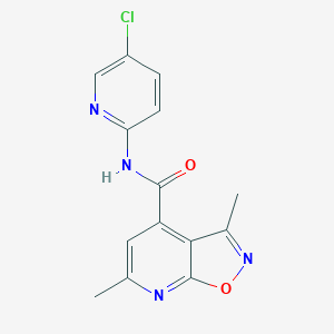 N-(5-CHLORO-2-PYRIDYL)-3,6-DIMETHYLISOXAZOLO[5,4-B]PYRIDINE-4-CARBOXAMIDE