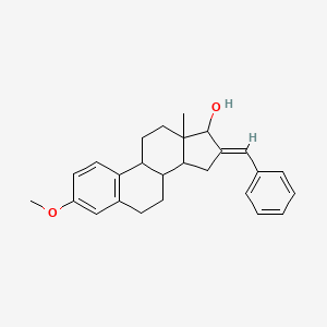 3-METHOXY-13-METHYL-16-[(E)-1-PHENYLMETHYLIDENE]-7,8,9,11,12,13,14,15,16,17-DECAHYDRO-6H-CYCLOPENTA[A]PHENANTHREN-17-OL