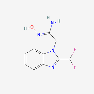 2-[2-(DIFLUOROMETHYL)-1H-1,3-BENZIMIDAZOL-1-YL]-N'-HYDROXYETHANIMIDAMIDE