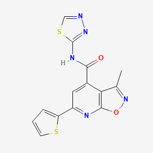 3-METHYL-N~4~-(1,3,4-THIADIAZOL-2-YL)-6-(2-THIENYL)ISOXAZOLO[5,4-B]PYRIDINE-4-CARBOXAMIDE