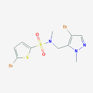 5-bromo-N-[(4-bromo-1-methyl-1H-pyrazol-5-yl)methyl]-N-methyl-2-thiophenesulfonamide