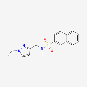 N-[(1-ethyl-1H-pyrazol-3-yl)methyl]-N-methyl-2-naphthalenesulfonamide