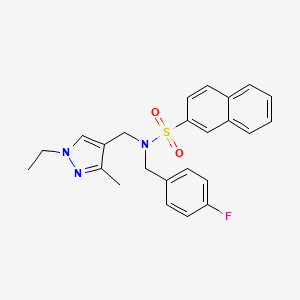 N~2~-[(1-ETHYL-3-METHYL-1H-PYRAZOL-4-YL)METHYL]-N~2~-(4-FLUOROBENZYL)-2-NAPHTHALENESULFONAMIDE