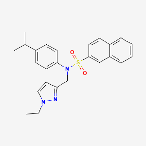 N-[(1-ethyl-1H-pyrazol-3-yl)methyl]-N-(4-isopropylphenyl)-2-naphthalenesulfonamide