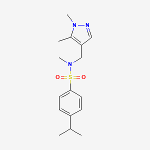 N-[(1,5-DIMETHYL-1H-PYRAZOL-4-YL)METHYL]-4-ISOPROPYL-N-METHYL-1-BENZENESULFONAMIDE