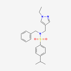 N-BENZYL-N-[(1-ETHYL-1H-PYRAZOL-4-YL)METHYL]-4-ISOPROPYL-1-BENZENESULFONAMIDE