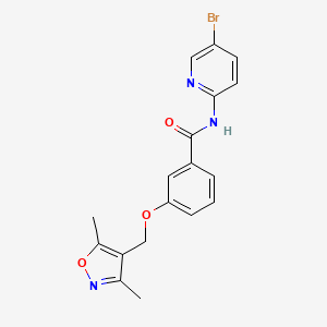 N-(5-BROMO-2-PYRIDYL)-3-[(3,5-DIMETHYL-4-ISOXAZOLYL)METHOXY]BENZAMIDE