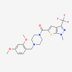 [4-(2,4-DIMETHOXYBENZYL)PIPERAZINO][1-METHYL-3-(TRIFLUOROMETHYL)-1H-THIENO[2,3-C]PYRAZOL-5-YL]METHANONE