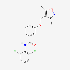 N-(2,6-dichlorophenyl)-3-[(3,5-dimethyl-4-isoxazolyl)methoxy]benzamide