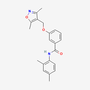 3-[(3,5-dimethyl-4-isoxazolyl)methoxy]-N-(2,4-dimethylphenyl)benzamide