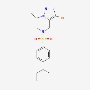 N-[(4-BROMO-1-ETHYL-1H-PYRAZOL-5-YL)METHYL]-4-(SEC-BUTYL)-N-METHYL-1-BENZENESULFONAMIDE