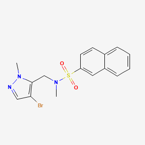 N-[(4-bromo-1-methyl-1H-pyrazol-5-yl)methyl]-N-methyl-2-naphthalenesulfonamide