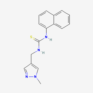 N-[(1-METHYL-1H-PYRAZOL-4-YL)METHYL]-N'-(1-NAPHTHYL)THIOUREA