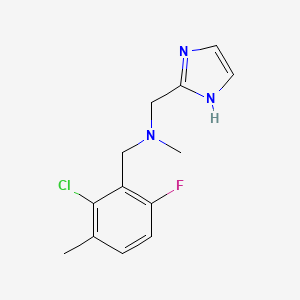 (2-chloro-6-fluoro-3-methylbenzyl)(1H-imidazol-2-ylmethyl)methylamine